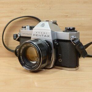 Pentax Spotmatic SP II 35mm SLR Film Camera, with 55mm f1.8 Super-Takumar Lens